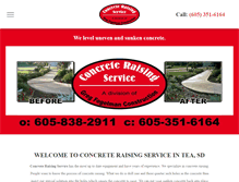 Tablet Screenshot of concreteraisingservice.net