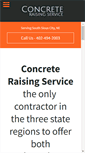 Mobile Screenshot of concreteraisingservice.com